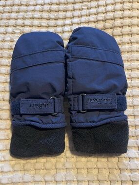 L.L. Bean Navy Blue Kids Mittens